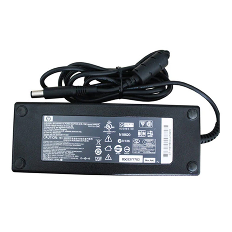 Original HP 120W 18.5V 6.5A Smart AC Adapter Laptop Charger PPP017H, 7.4*5.0mm